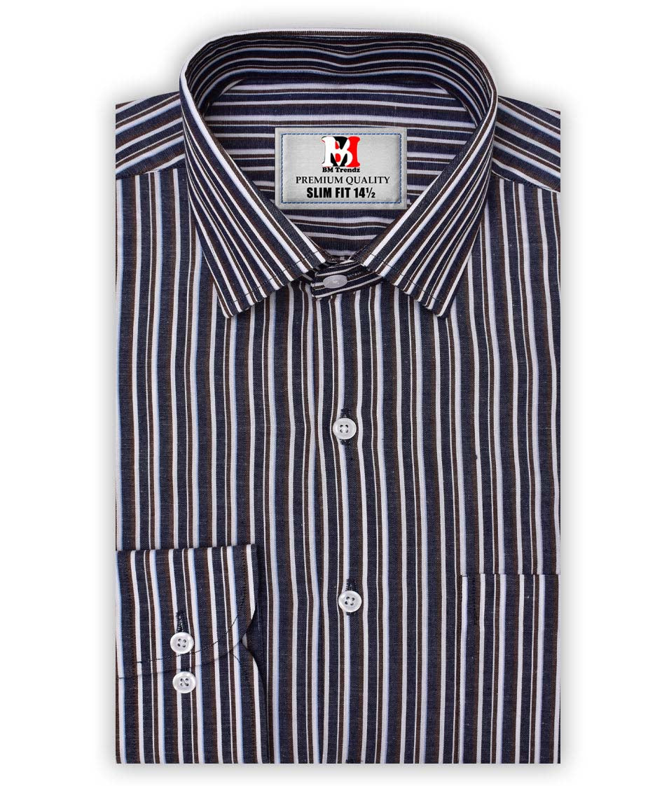 BLUE MULTI STRIPES FORMAL SHIRT