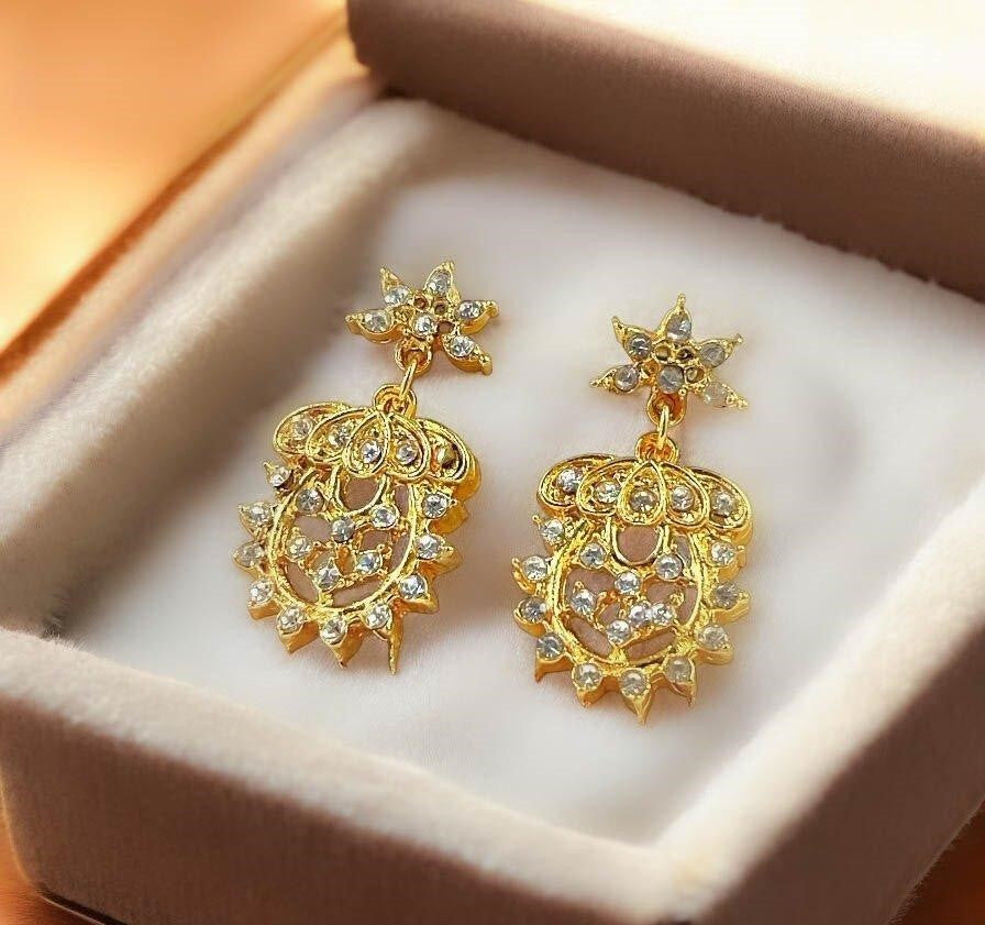 Flower Vase Drop Earrings
