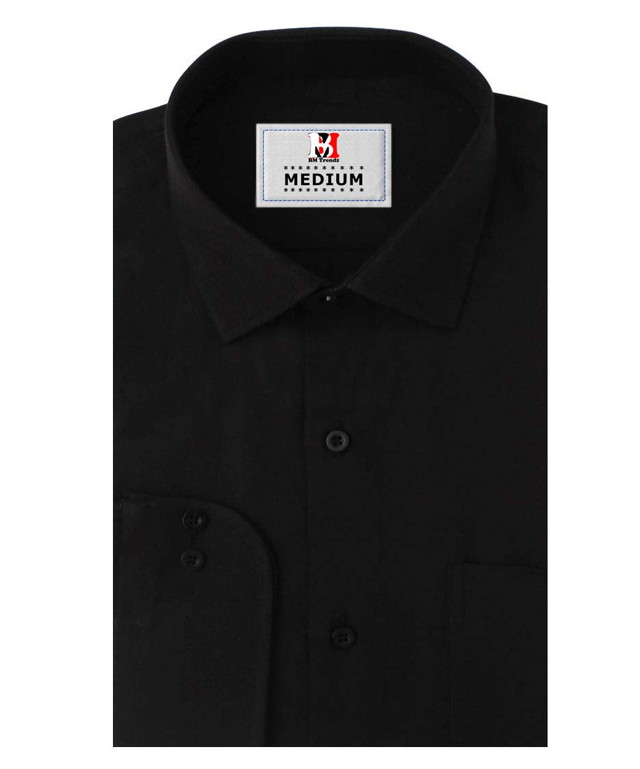 BLACK PLAIN FORMAL SHIRT