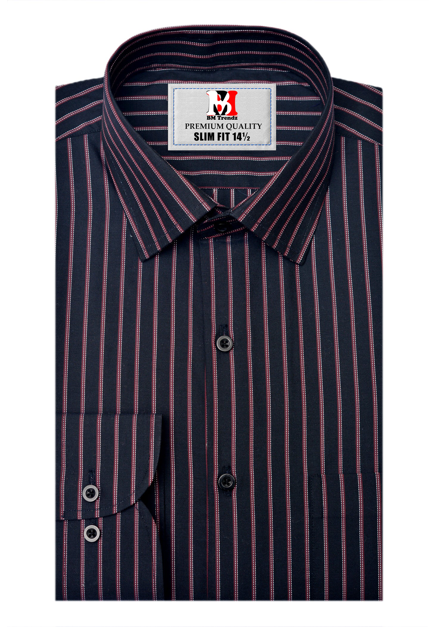 BLACK STRIPE FORMAL SHIRT