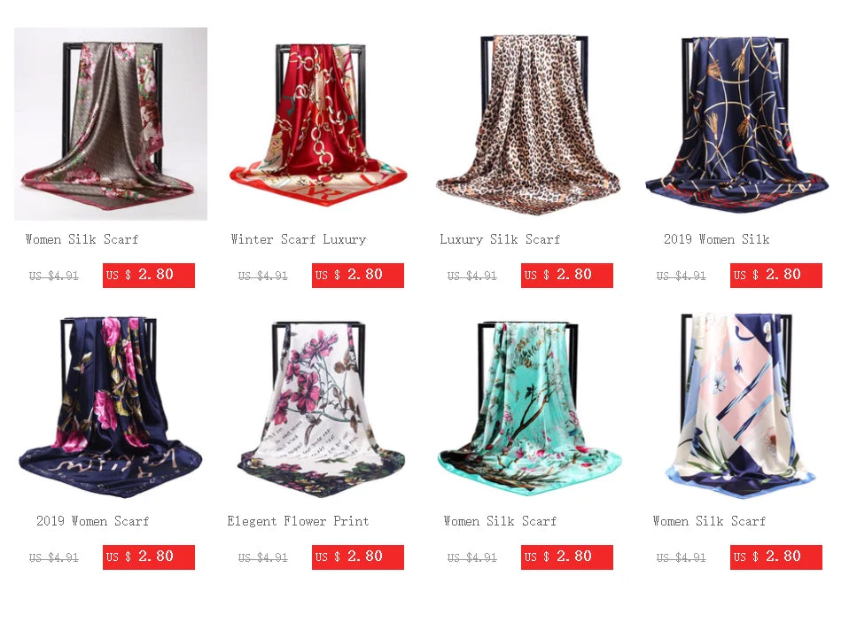 New Trend Women Scarf Floral Collar Scarf Luxury Big Flower Neckerchief Ring Neck Scarves Fashion Bandana Head Hijab For Ladies