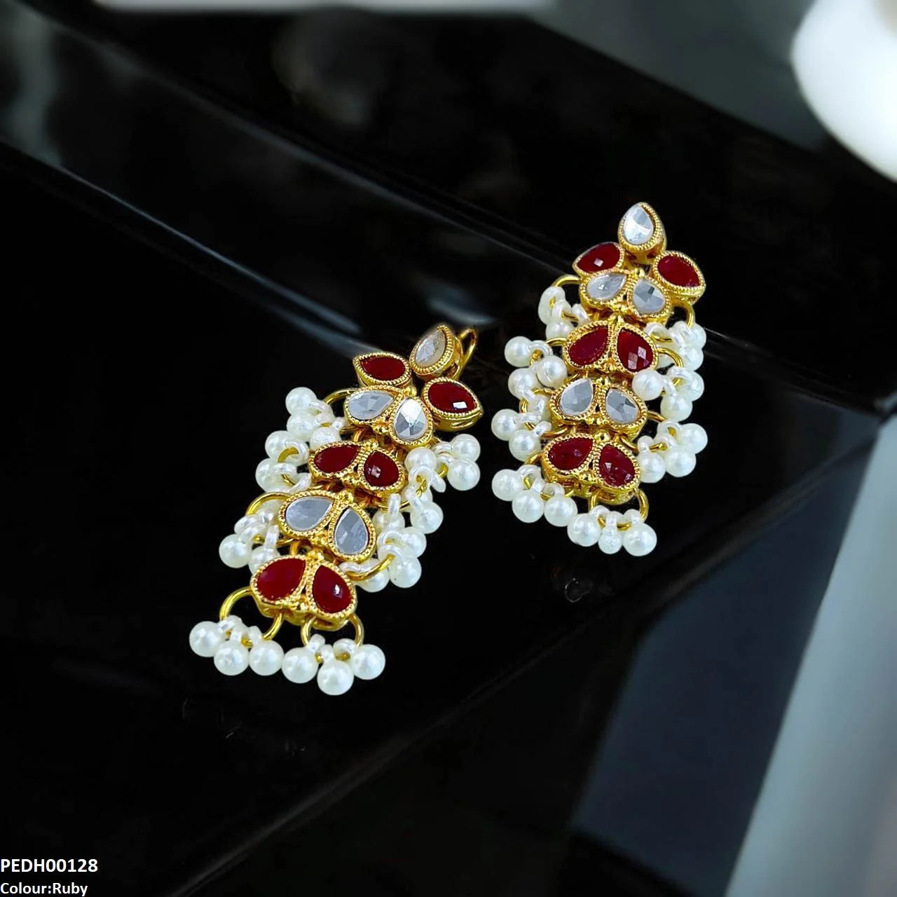 Tear Pearl Drop Earrings