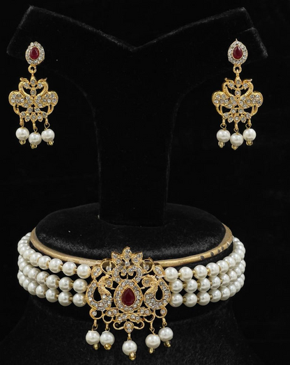 Pear/Flower Choker Set