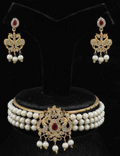 Pear/Flower Choker Set