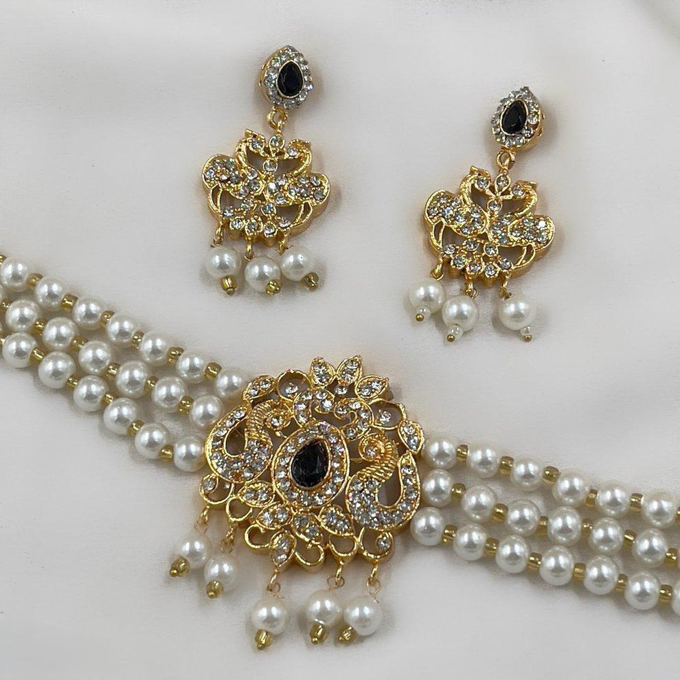 Pear/Flower Choker Set
