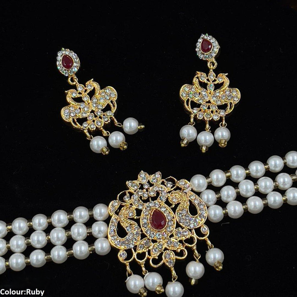 Pear/Flower Choker Set