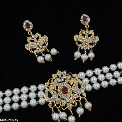 Pear/Flower Choker Set