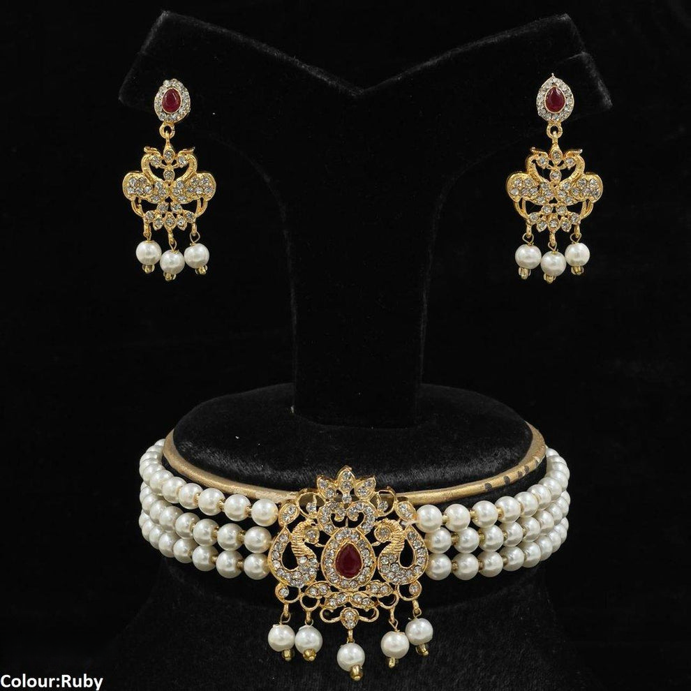 Pear/Flower Choker Set