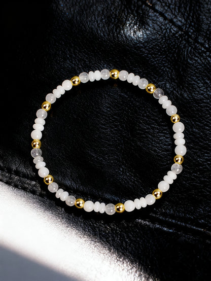 Natural Agate Bracelet 4m Indian Agate Abacus Bead Stone Beaded Bracelet for Vigour Protection Healing Balance Spiritual Jewelry