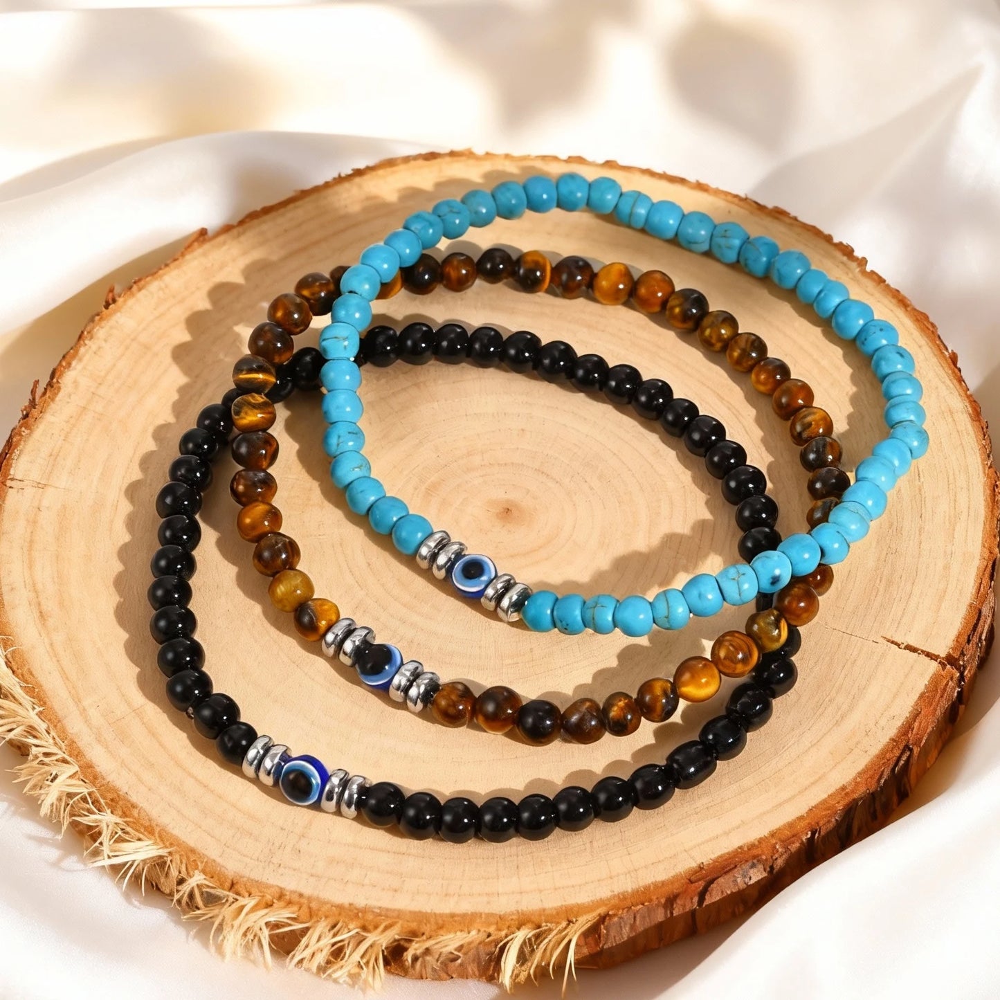 Evil Eye Beaded Bracelet for Women