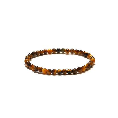 Noter Handmade Natural Tiger Eyes Stone Strand Bracelet For Men 4/6/8/10mm Positive Energy Healing Braslet Street Accessories
