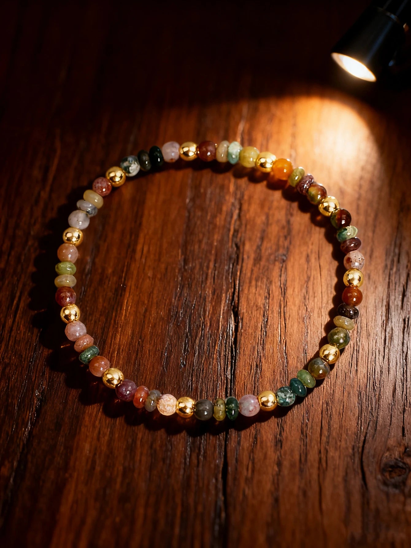 Natural Agate Bracelet 4m Indian Agate Abacus Bead Stone Beaded Bracelet for Vigour Protection Healing Balance Spiritual Jewelry