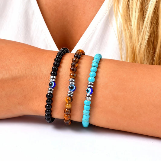 Evil Eye Beaded Bracelet for Women