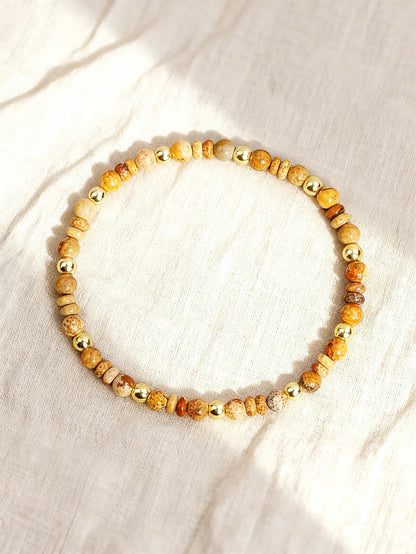 Natural Agate Bracelet 4m Indian Agate Abacus Bead Stone Beaded Bracelet for Vigour Protection Healing Balance Spiritual Jewelry