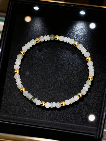 Natural Agate Bracelet 4m Indian Agate Abacus Bead Stone Beaded Bracelet for Vigour Protection Healing Balance Spiritual Jewelry