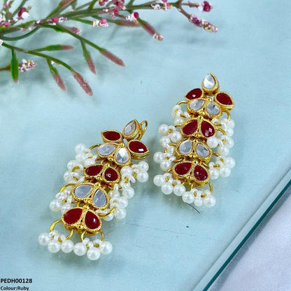Tear Pearl Drop Earrings