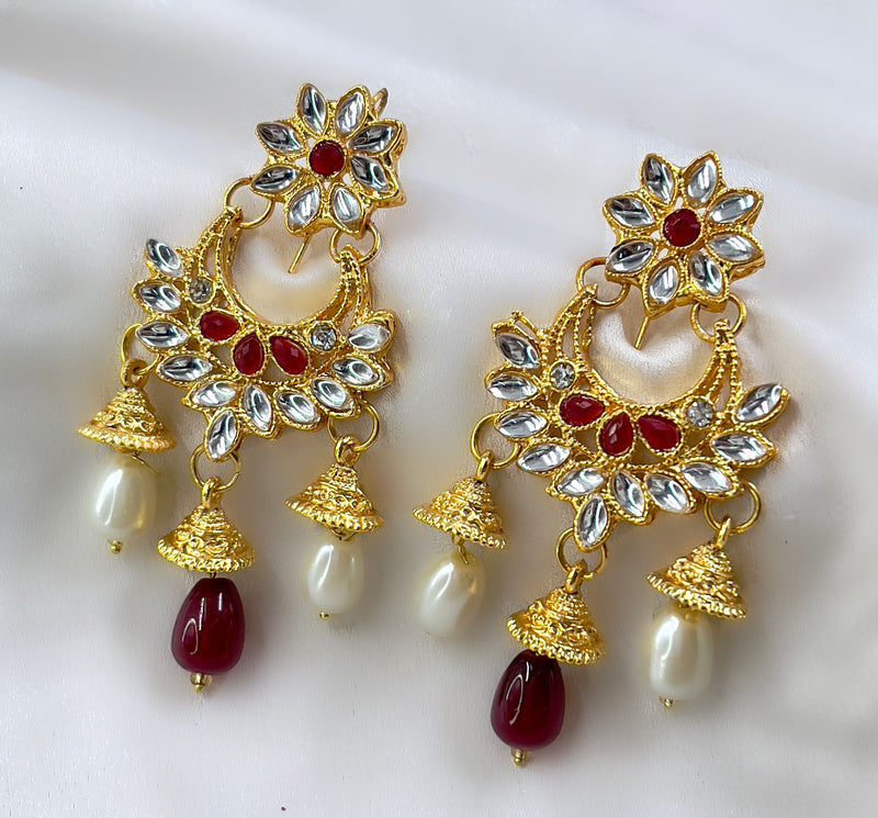 Jhumki Pearl Drop Earrings