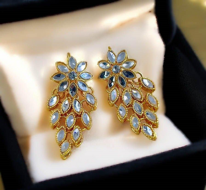 Tear Flower Drop Earrings