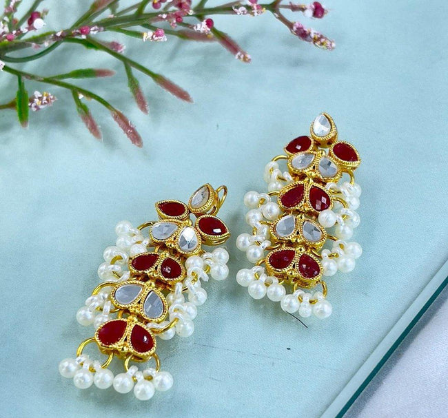 Tear Pearl Drop Earrings