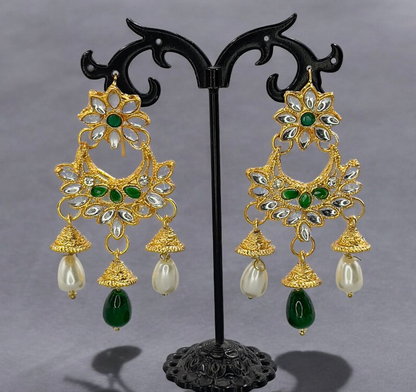Jhumki Pearl Drop Earrings