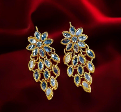 Tear Flower Drop Earrings