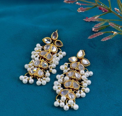Tear Pearl Drop Earrings