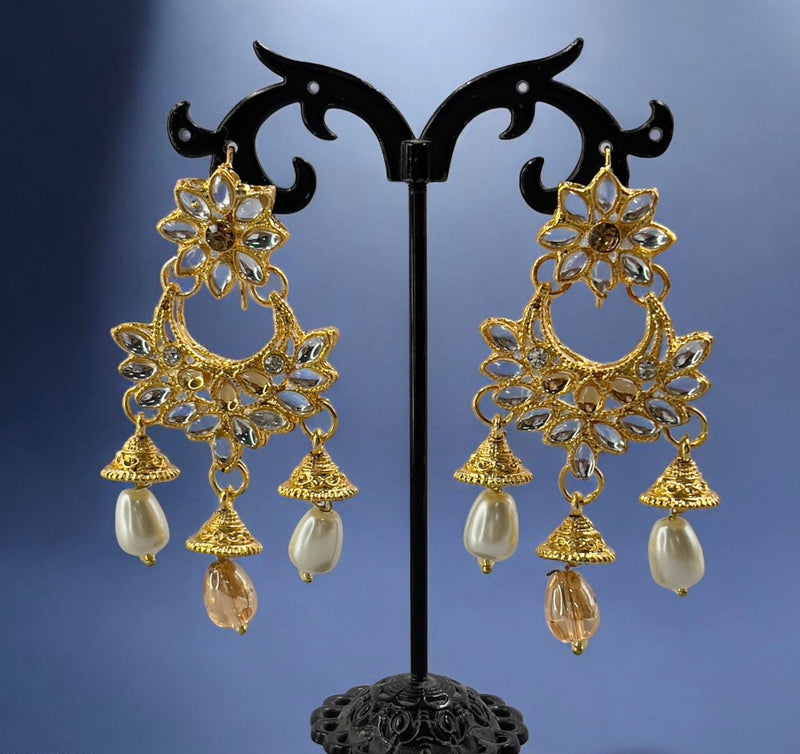 Jhumki Pearl Drop Earrings