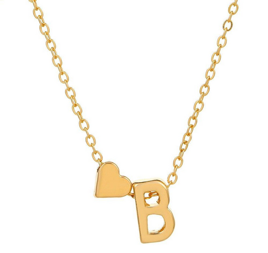 Alphabet Heart Pendant