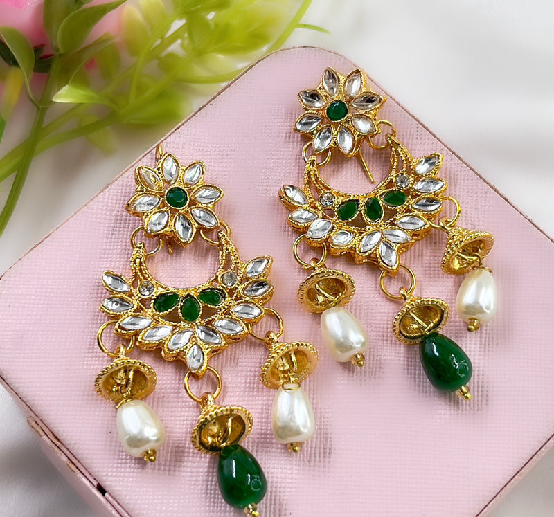 Jhumki Pearl Drop Earrings