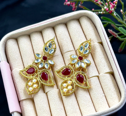 Double Eye Drop Earrings