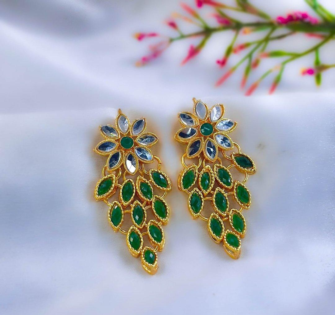 Tear Flower Drop Earrings