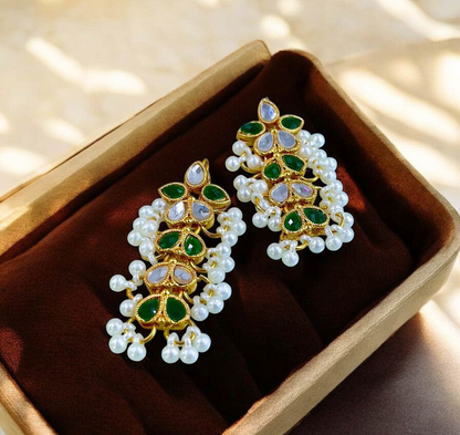 Tear Pearl Drop Earrings