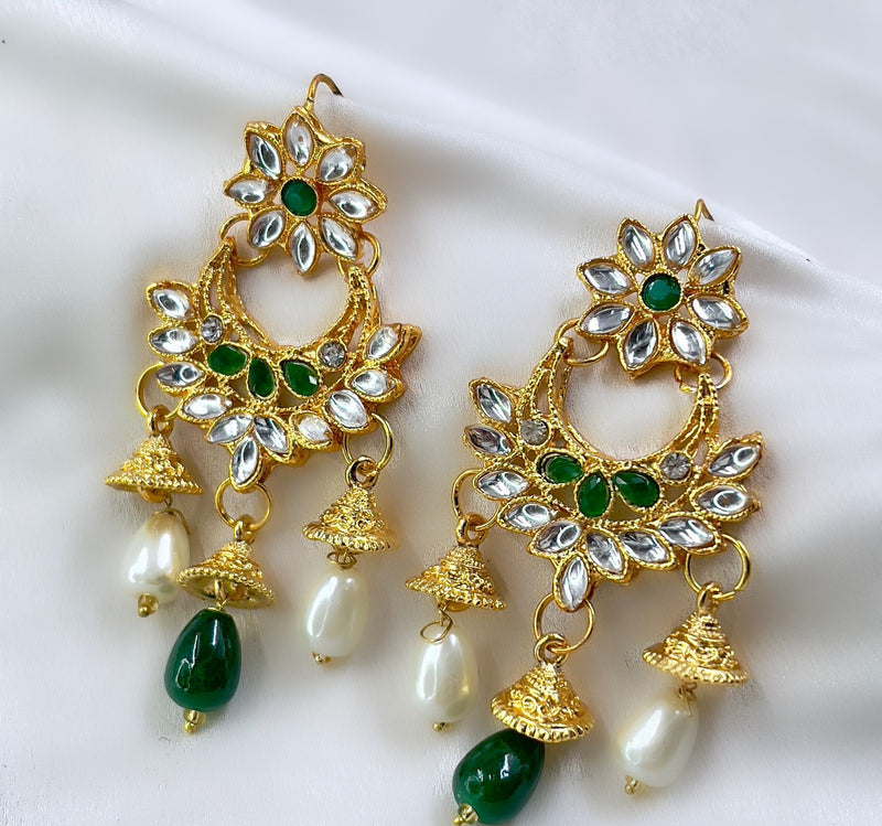Jhumki Pearl Drop Earrings