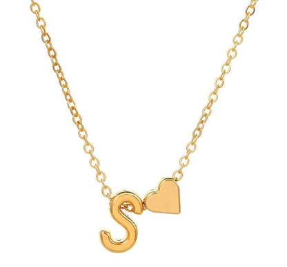 Alphabet Heart Pendant