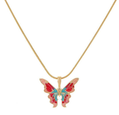Layer Painted Butterfly Pendant