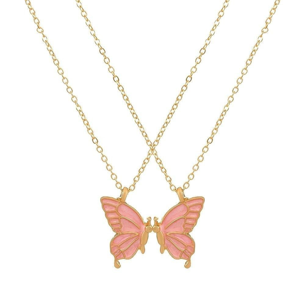 Layer Painted Butterfly Pendant