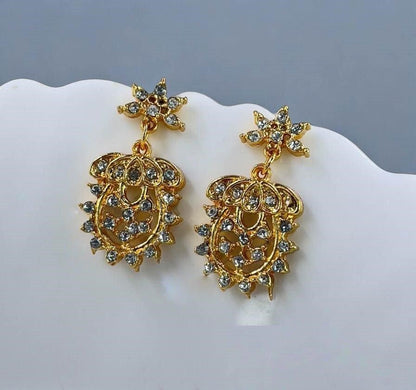 Flower Vase Drop Earrings