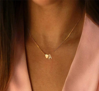 Alphabet Heart Pendant
