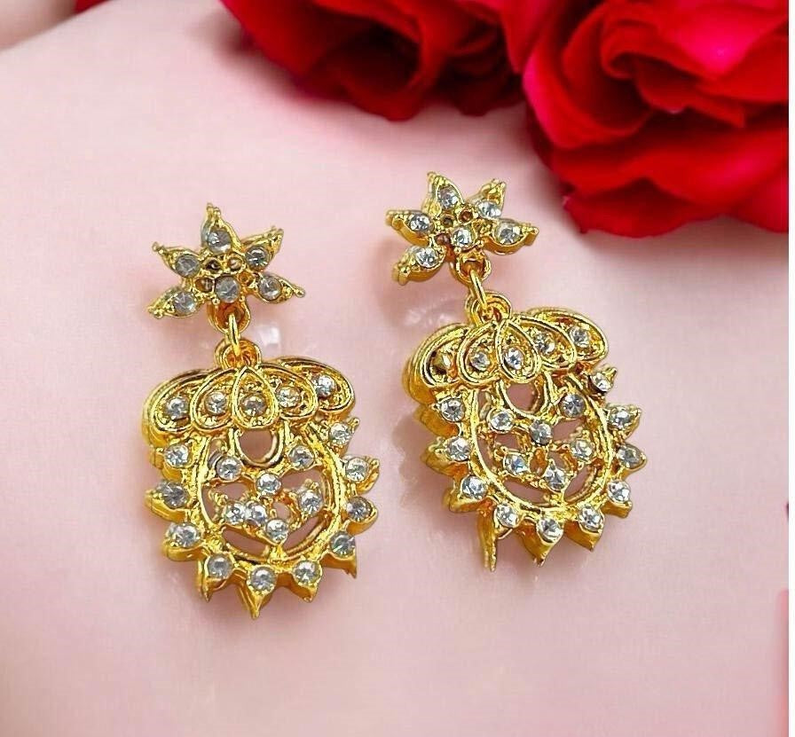 Flower Vase Drop Earrings