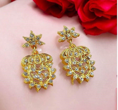 Flower Vase Drop Earrings