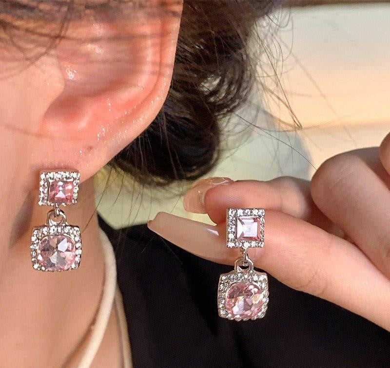 Square Drop Earrings