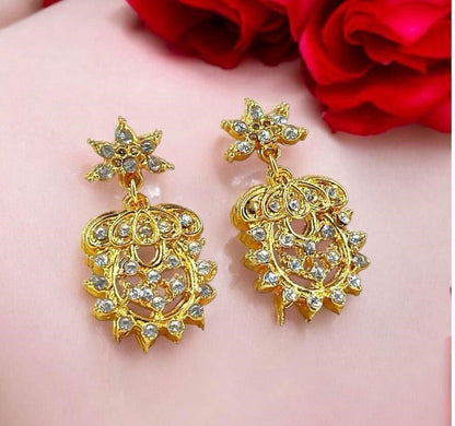 Flower Vase Drop Earrings