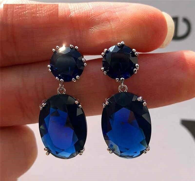 Oval Tear Drop Earrings