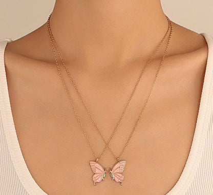 Layer Painted Butterfly Pendant