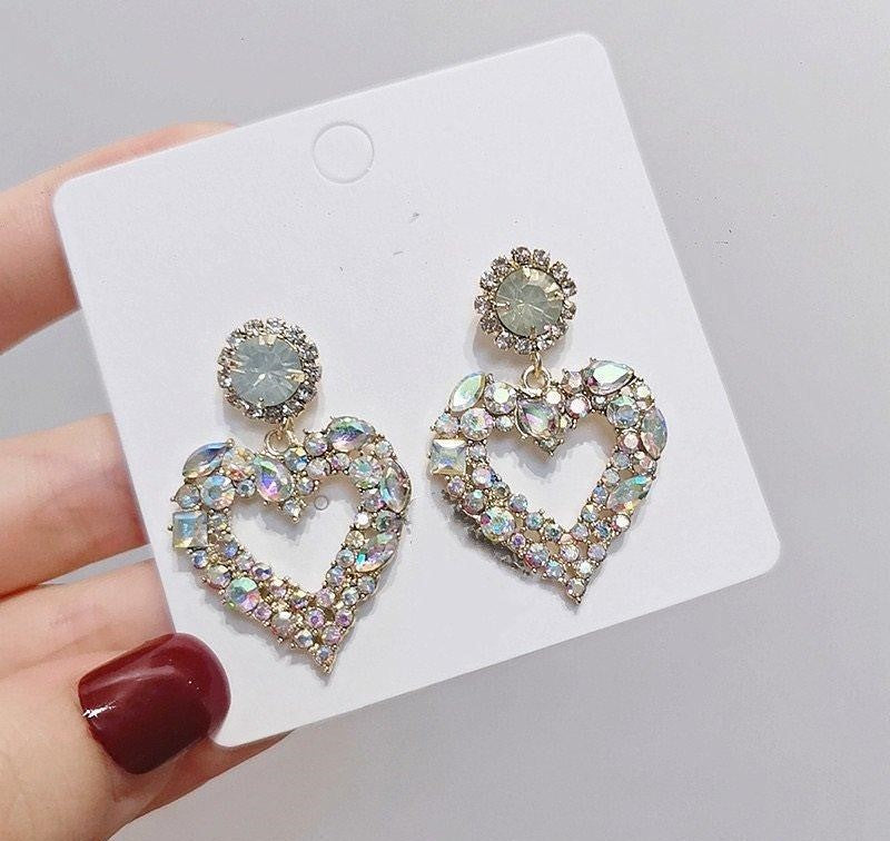 Heart Drop Earrings