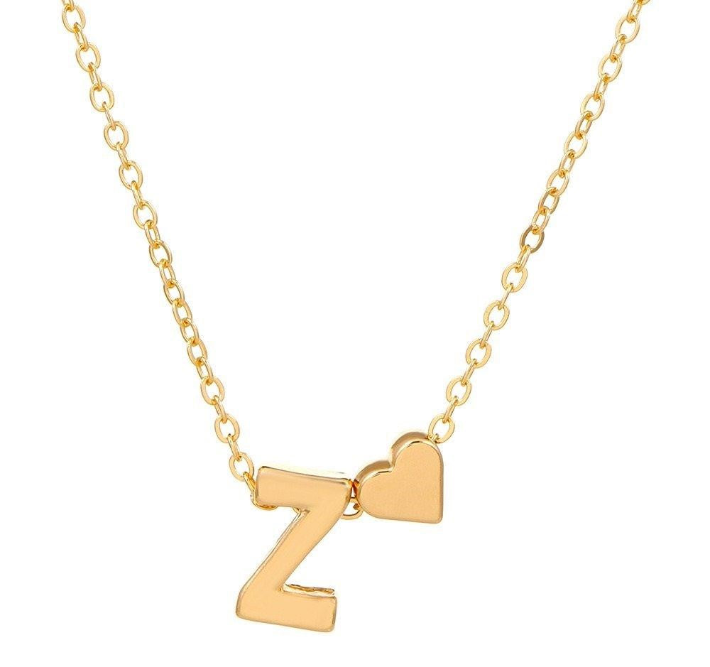 Alphabet Heart Pendant