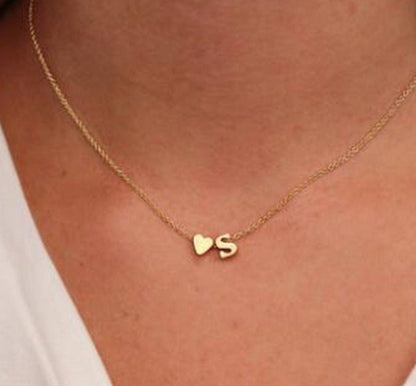 Alphabet Heart Pendant