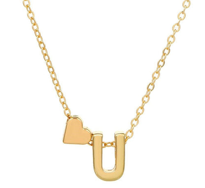 Alphabet Heart Pendant