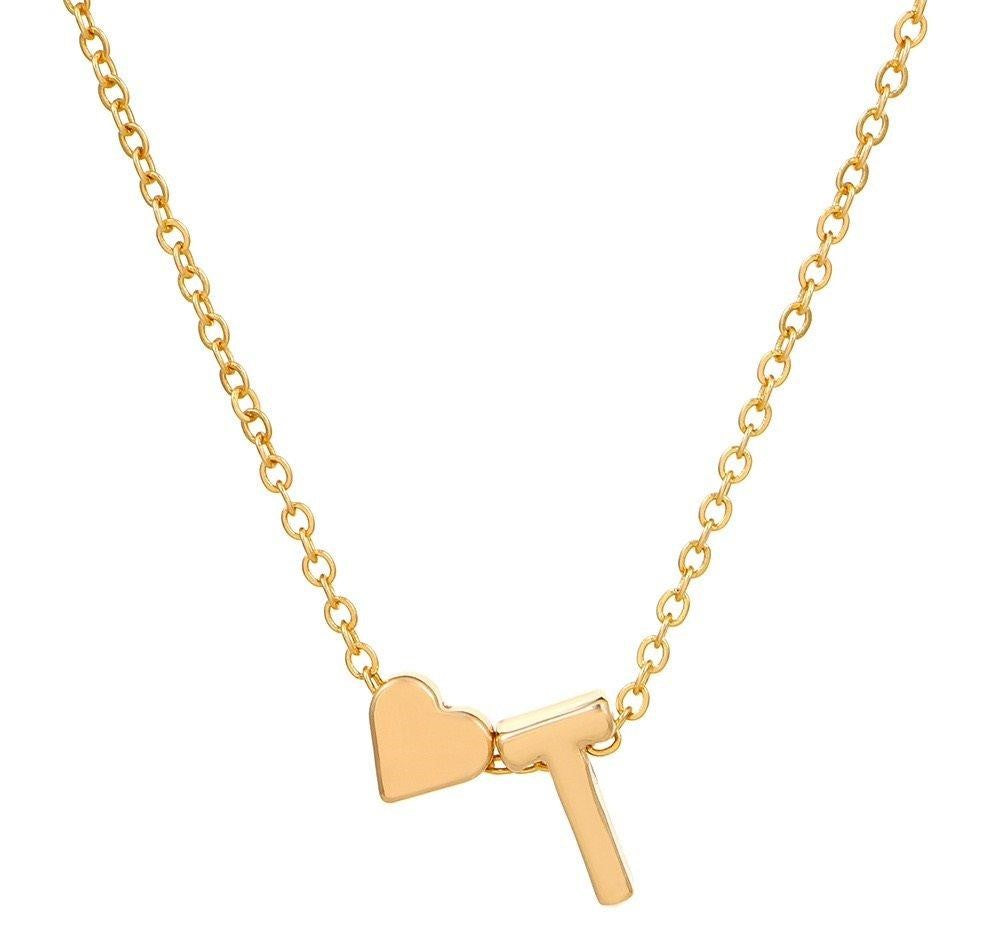 Alphabet Heart Pendant